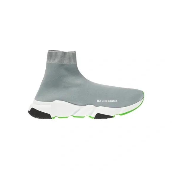 Balenciaga Light Gray Speed Trainer with White and Black. fits like US 8 (EU40)